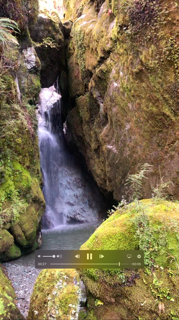 Routeburn boulder falls video pic